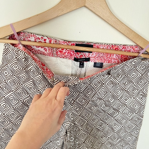 The Limited Women Cassidy Fit Pants 4 Brown Straight Leg Culottes Work Preppy - Picture 4 of 17